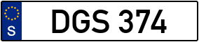 Trailer License Plate